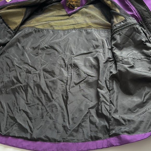 Y2K Eddie Bauer Gore-Tex Full Zip Royal Purple Vented Full Zip Mid Lengt… - Picture 11 of 12